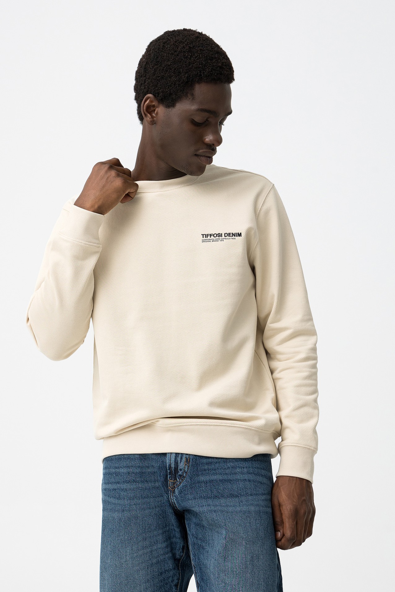 Sweatshirt Bege Casual