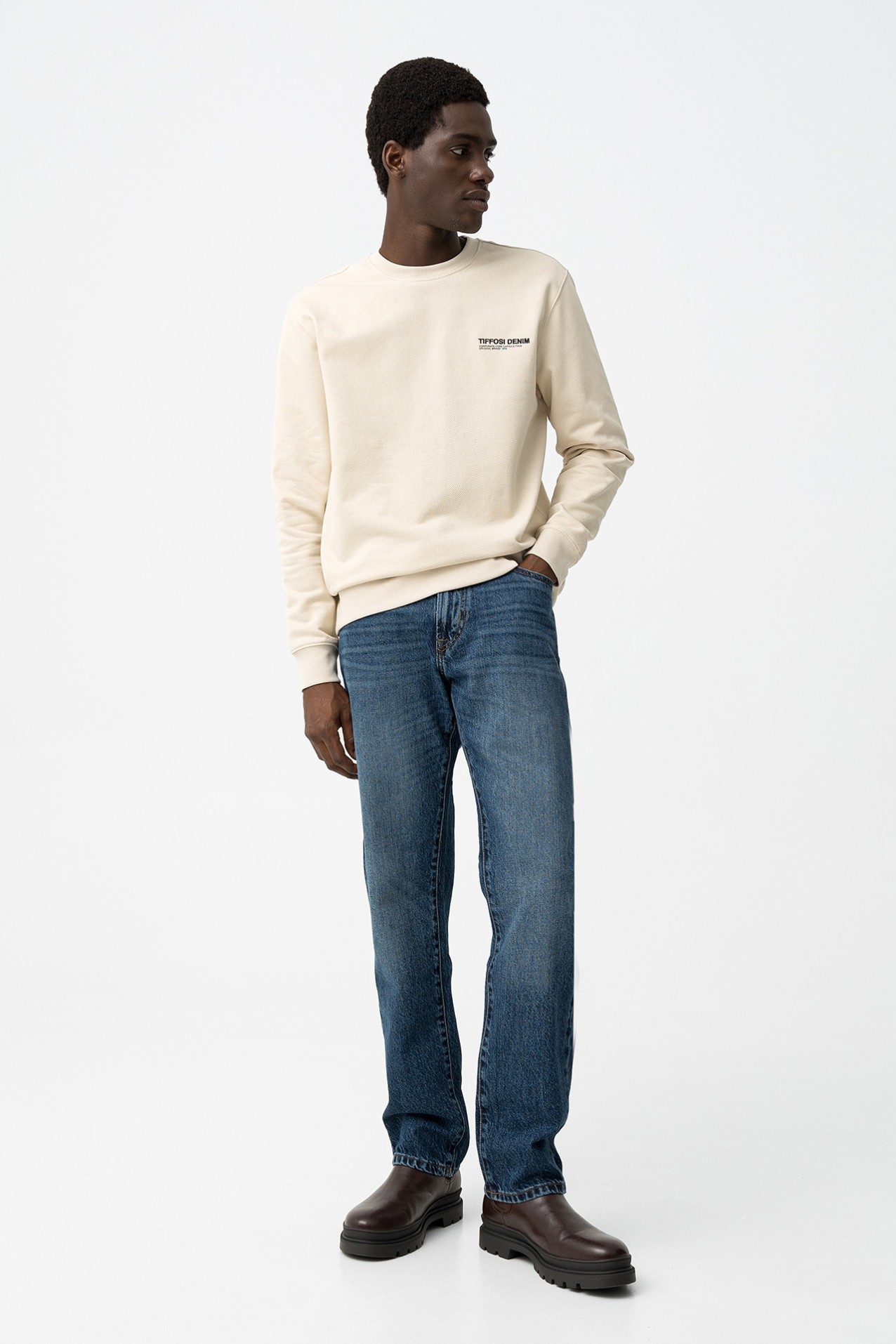 Sweatshirt Bege Casual