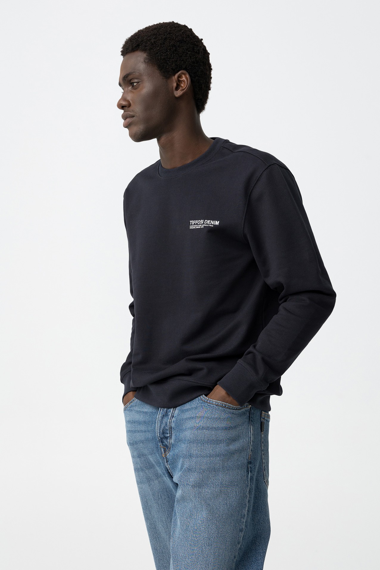 Sweatshirt Azul Marinho Escuro