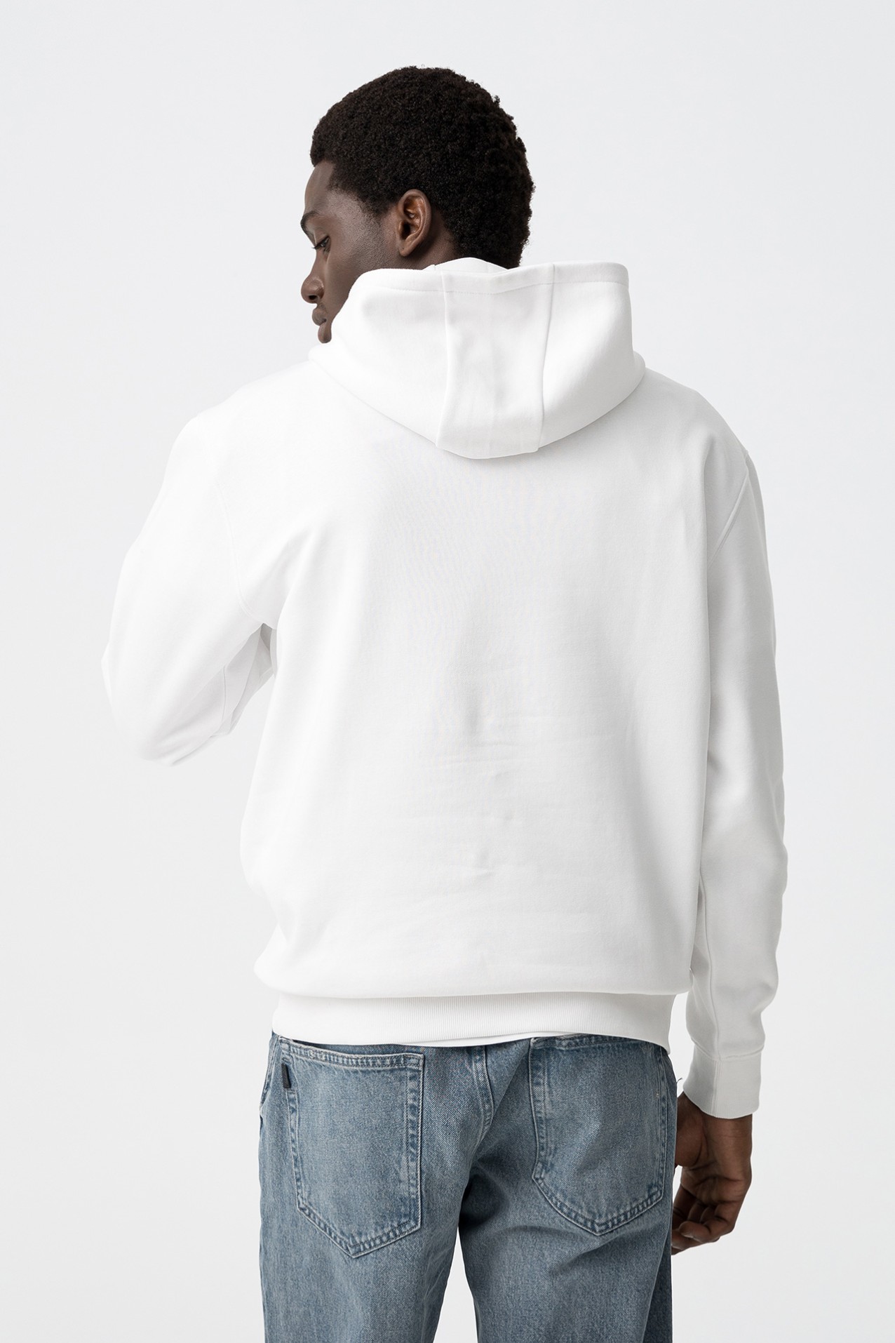 Textured Print Hoodie