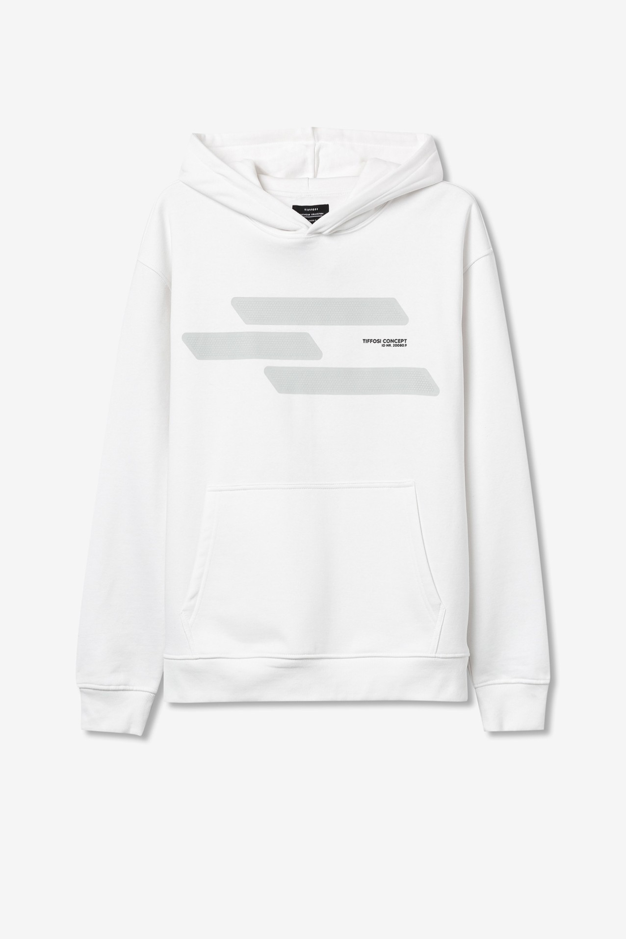 Textured Print Hoodie