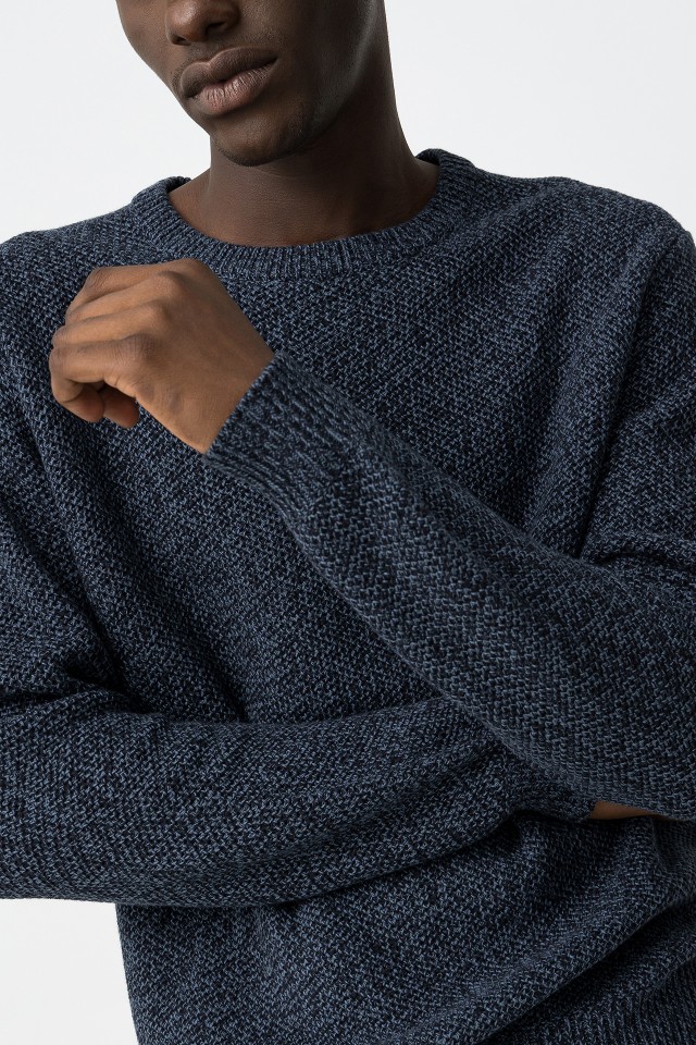 Camisola Tricotada Azul