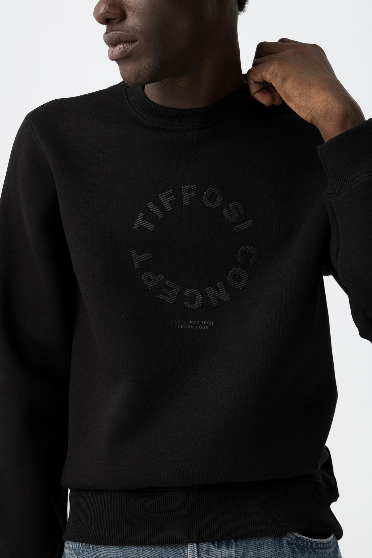 Sweatshirt Preto Casual