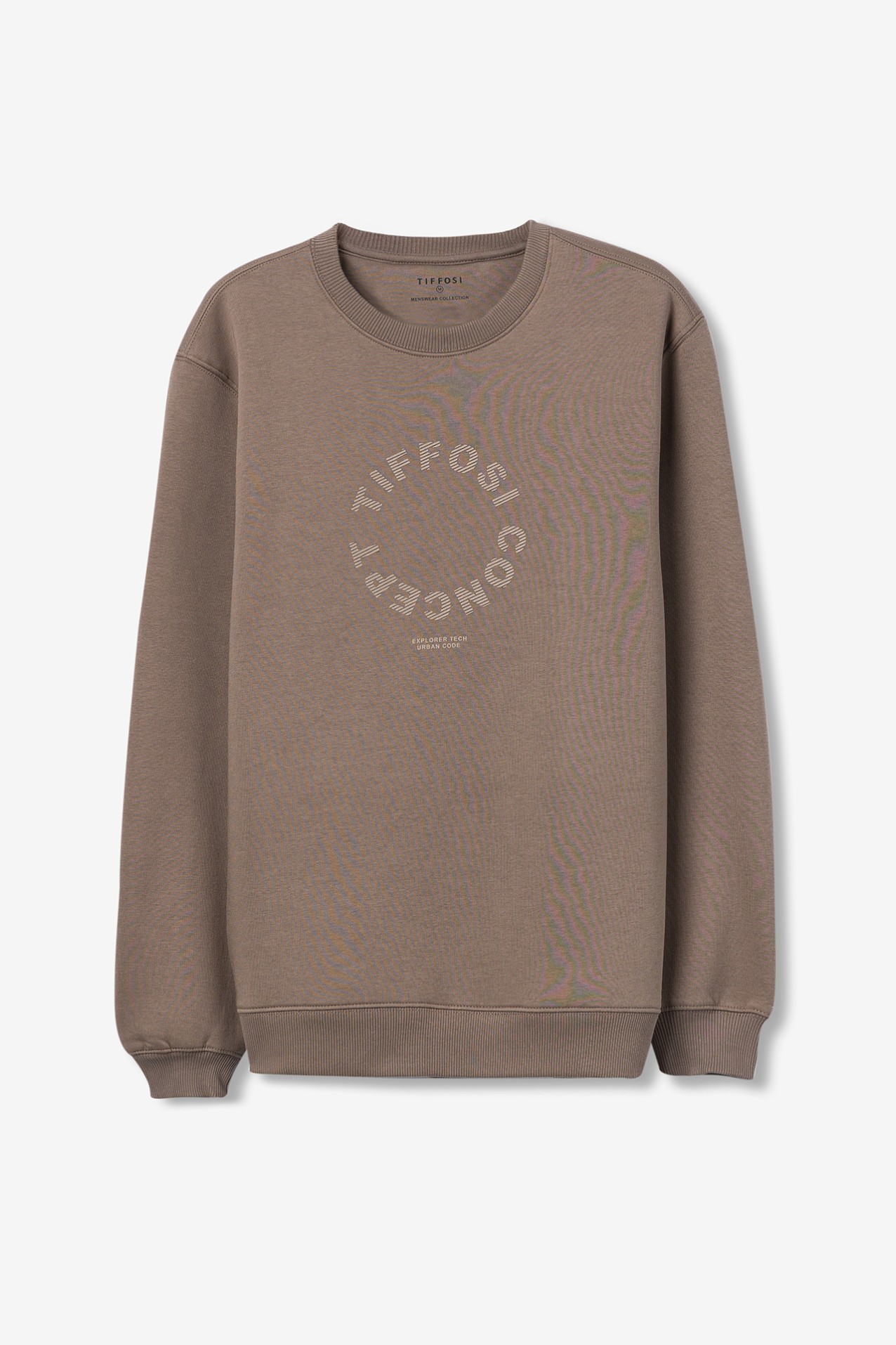 Beige Graphic Sweatshirt