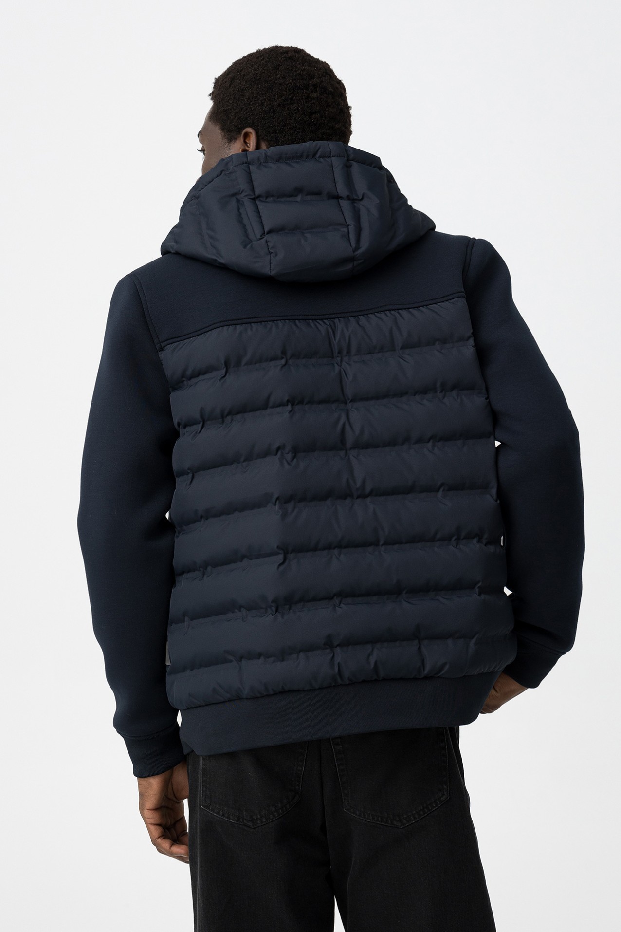 Dark Blue Hooded Jacket