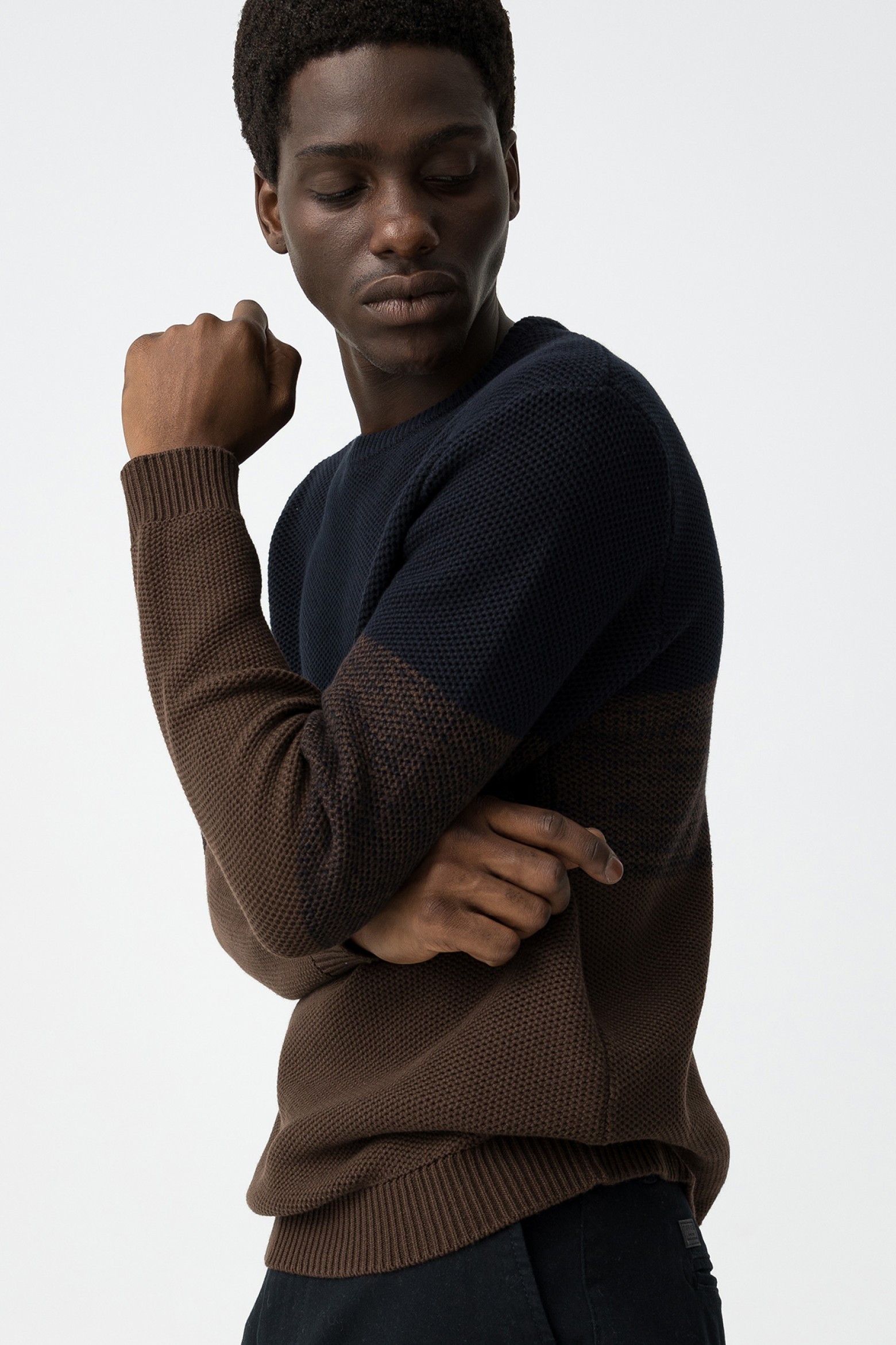 Tricolor Knit Sweater