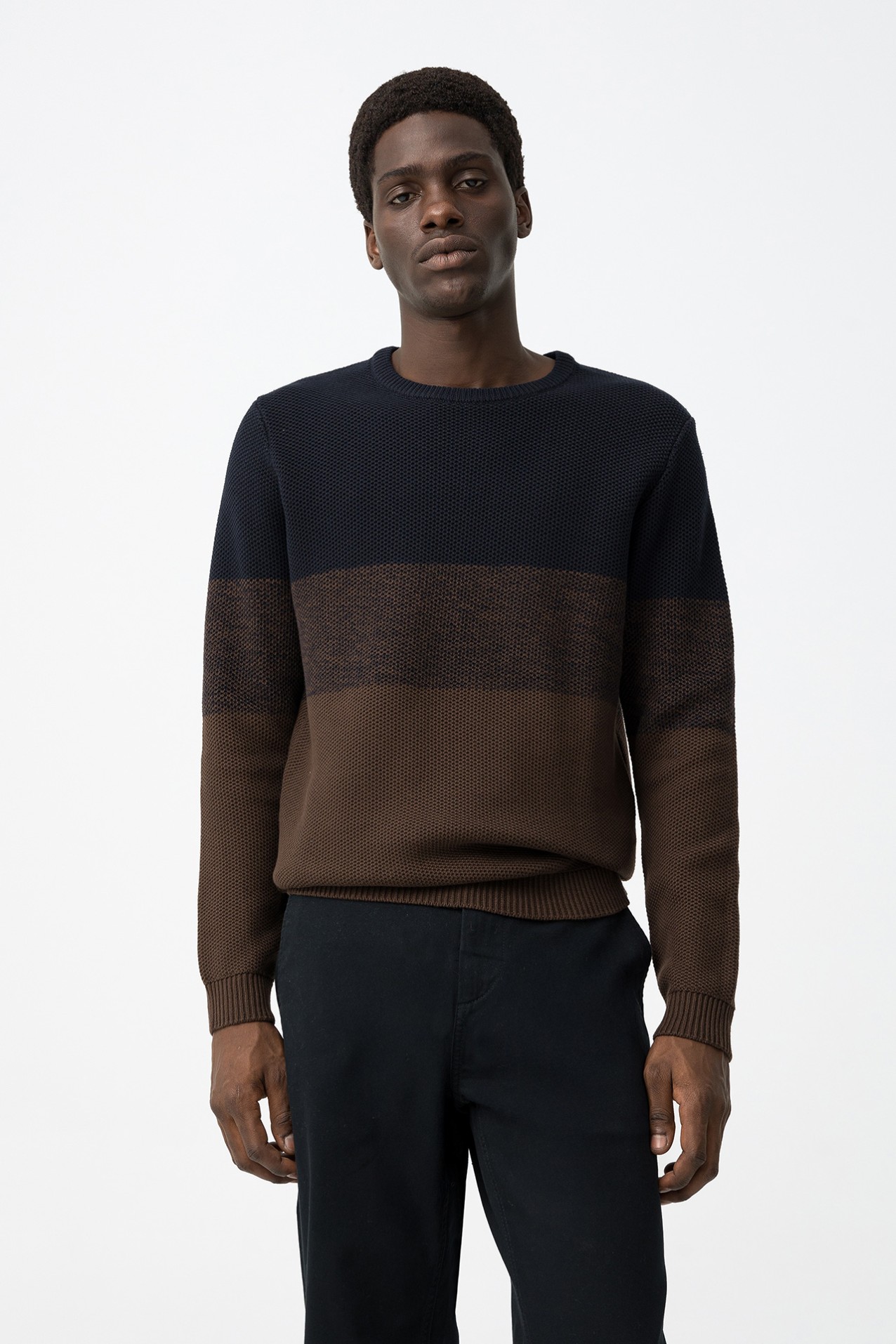 Tricolor Knit Sweater