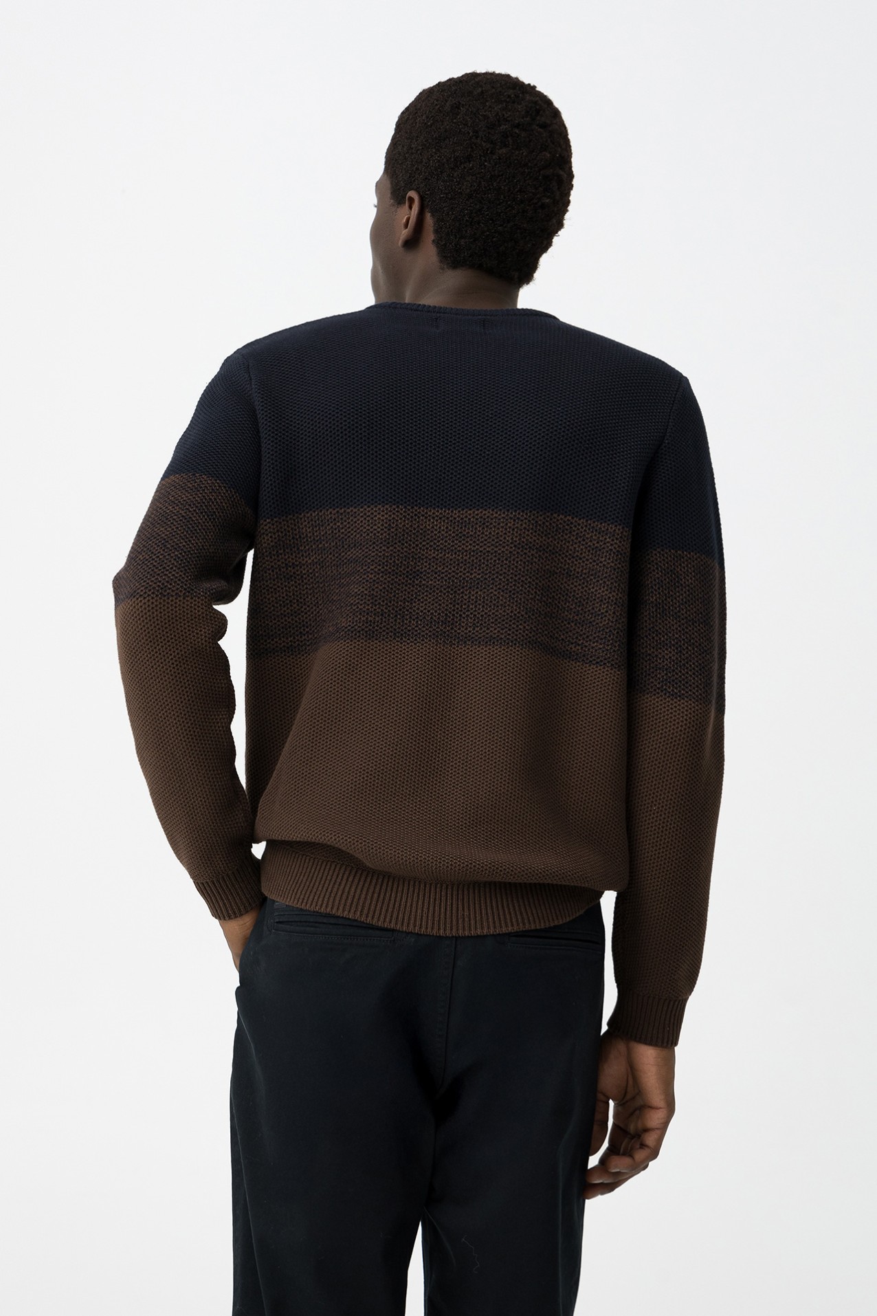 Tricolor Knit Sweater