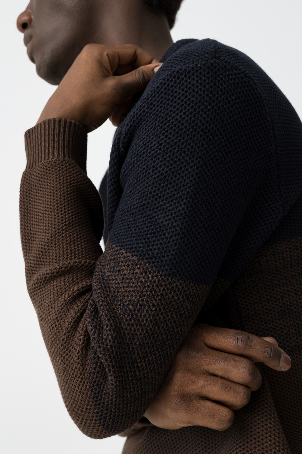 Tricolor Knit Sweater