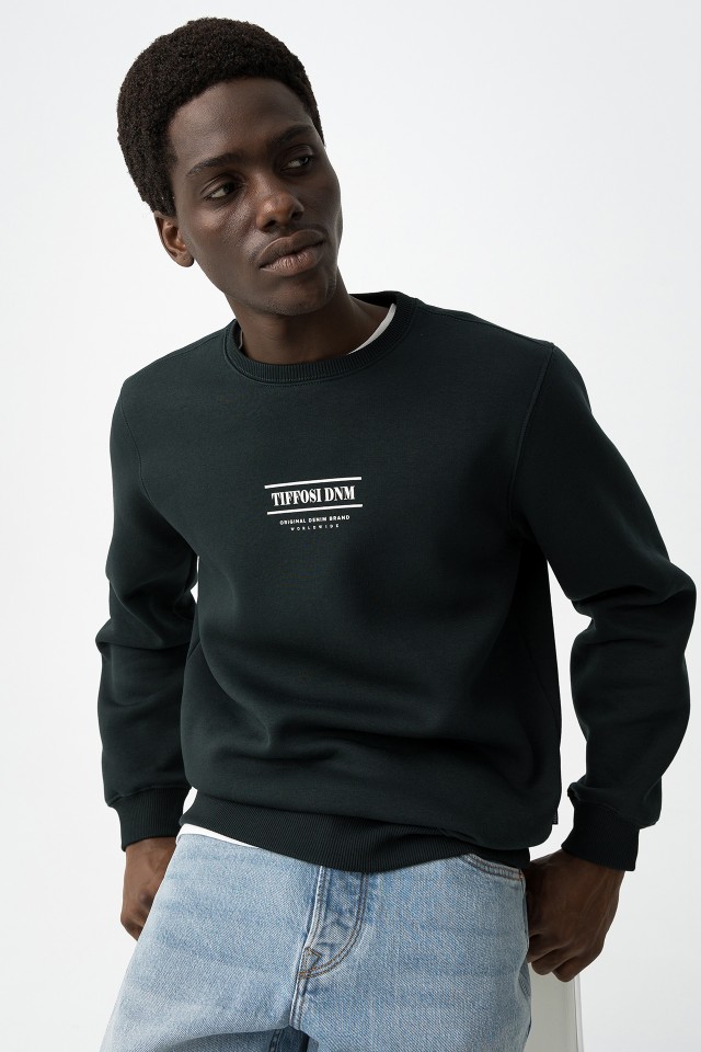 Green Sweatshirt with Logo