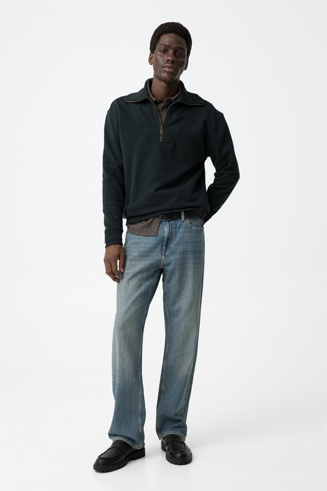 Sudadera verde oscuro