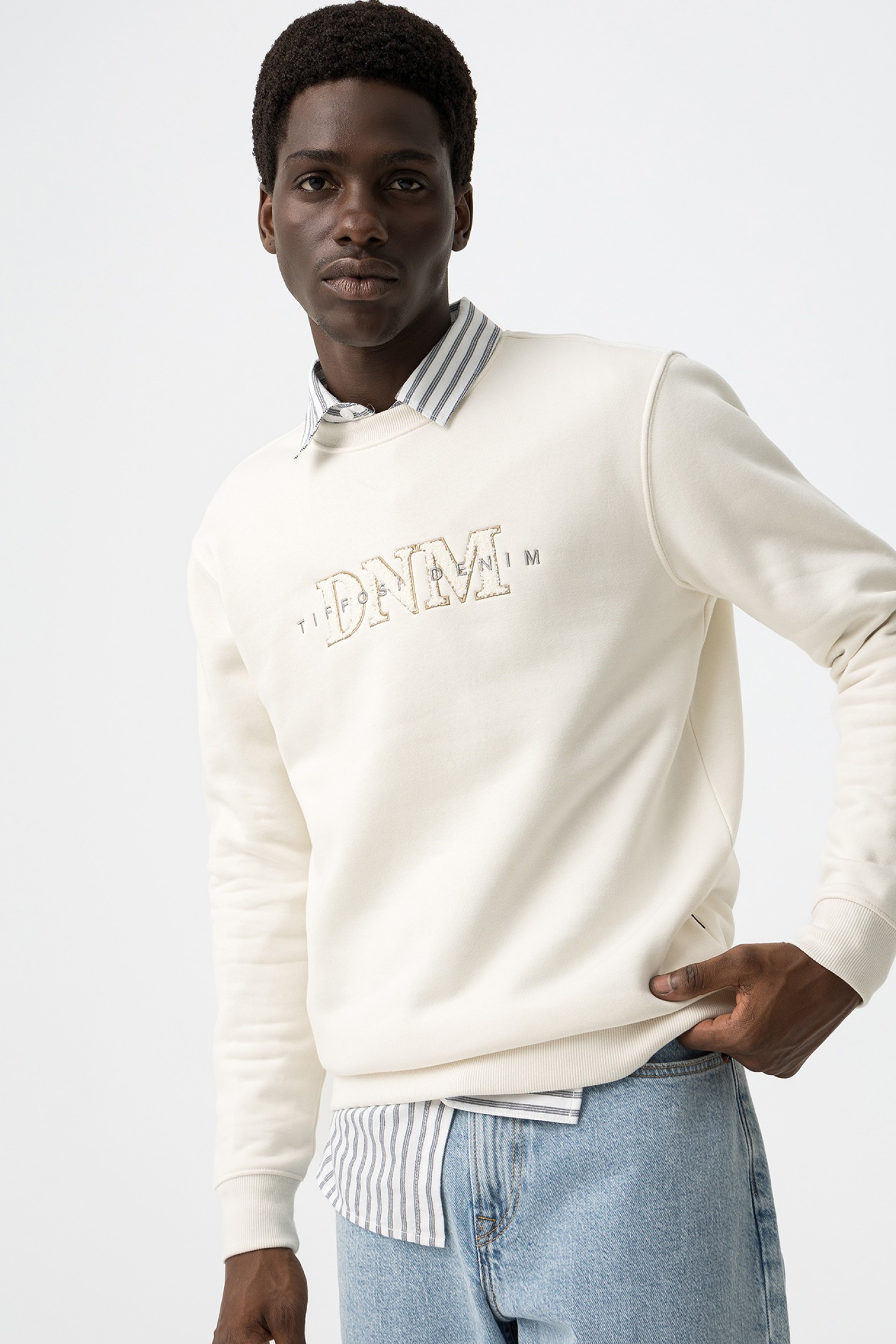 Embroidered Front Sweatshirt