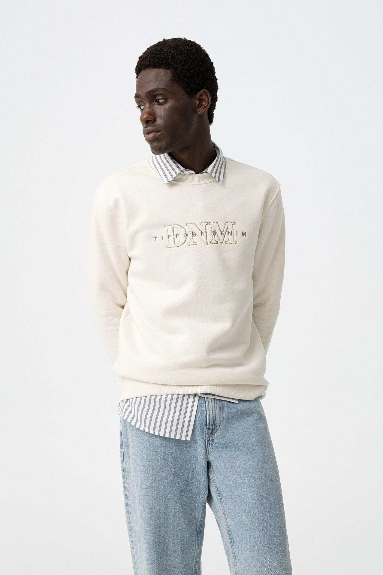 Embroidered Front Sweatshirt
