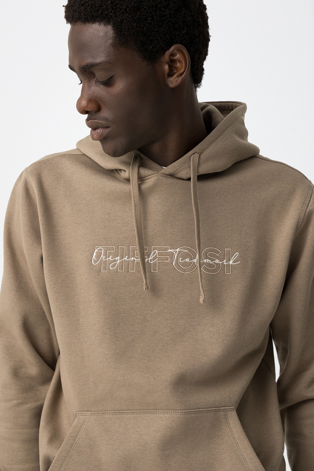 Embroidered Front Hoodie