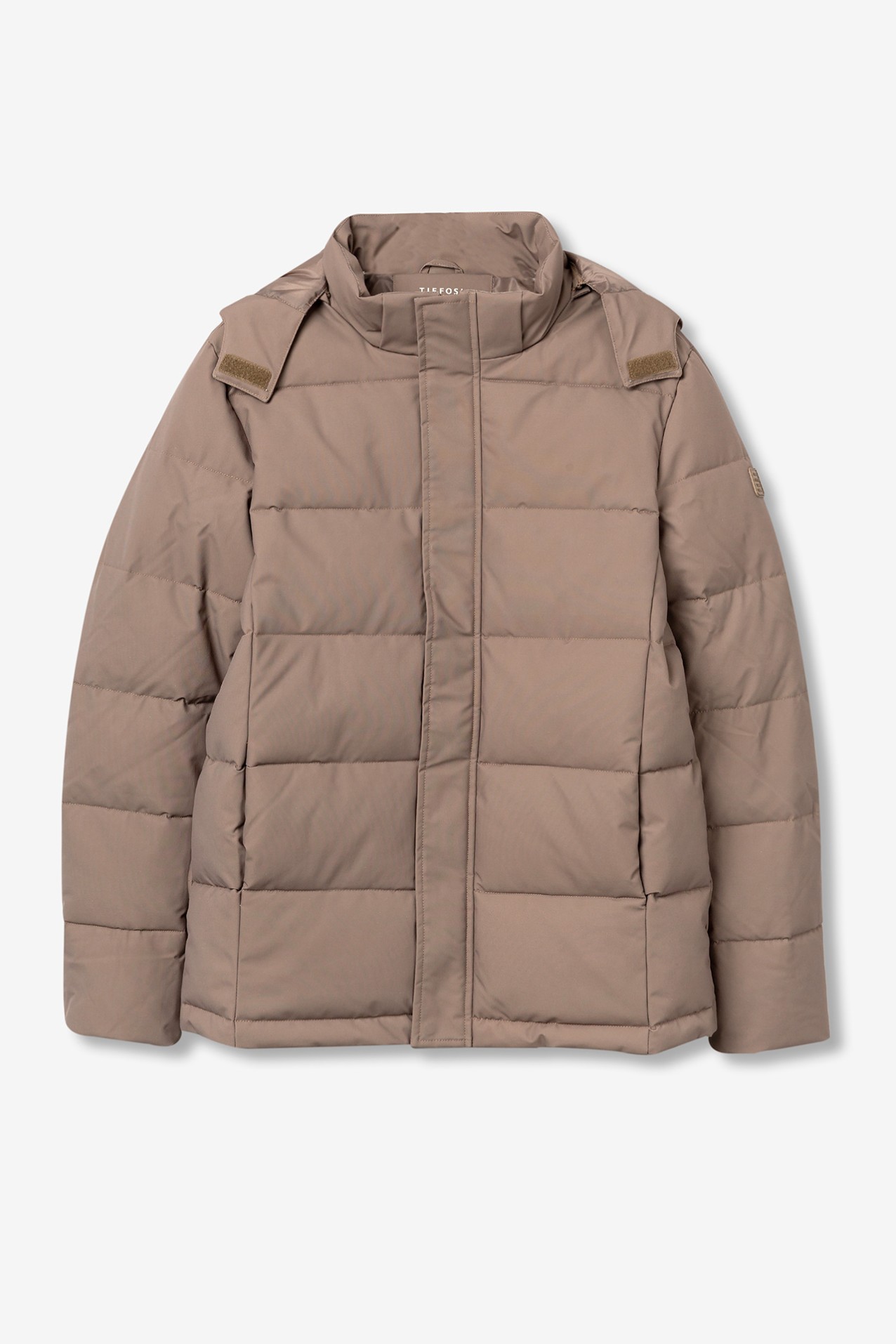 Chaqueta acolchada beige