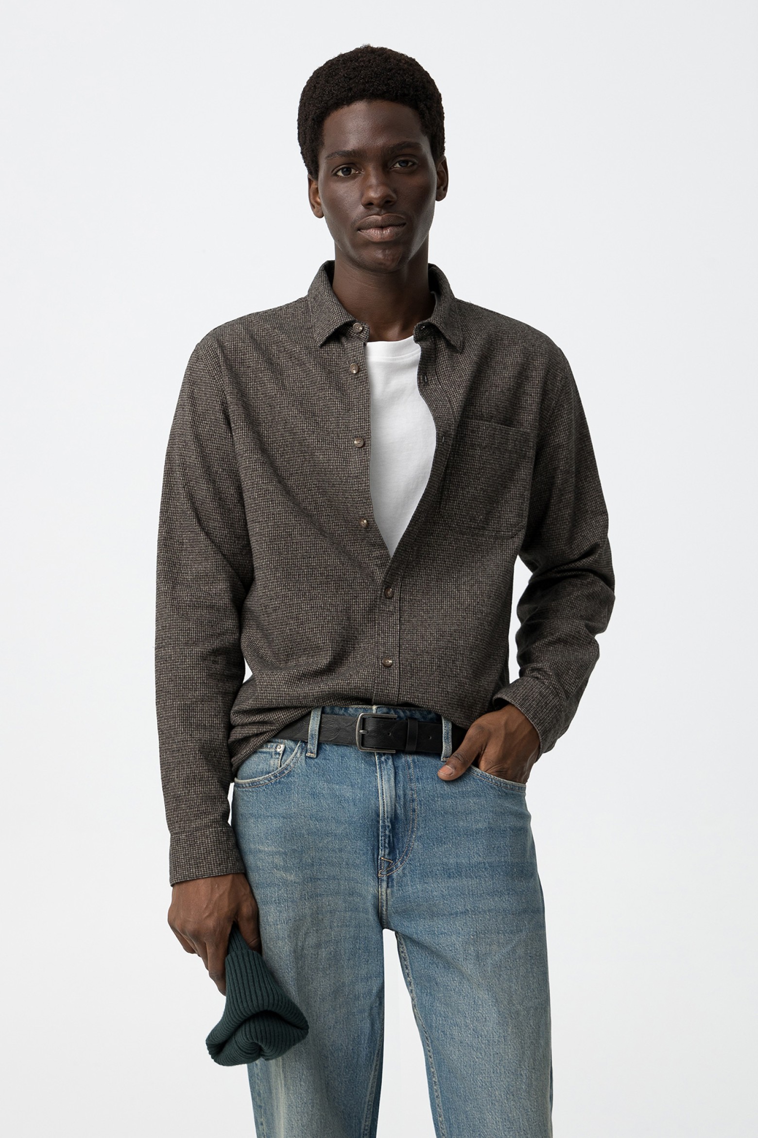 Camisa Regular Fit de Algodón