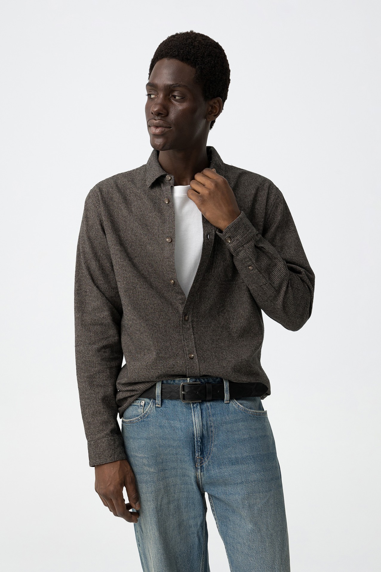 Camisa Regular Fit de Algodn