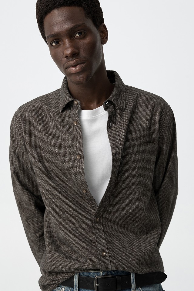 Camisa Regular de Algodo