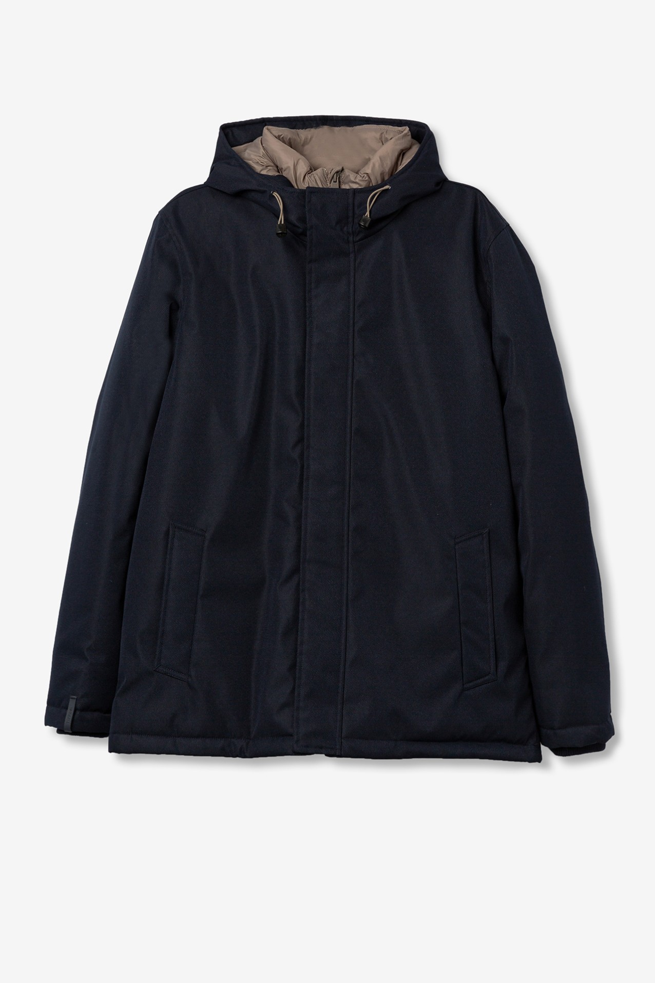 Abrigo azul marino oscuro