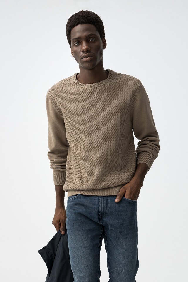 Textured Knit Sweater