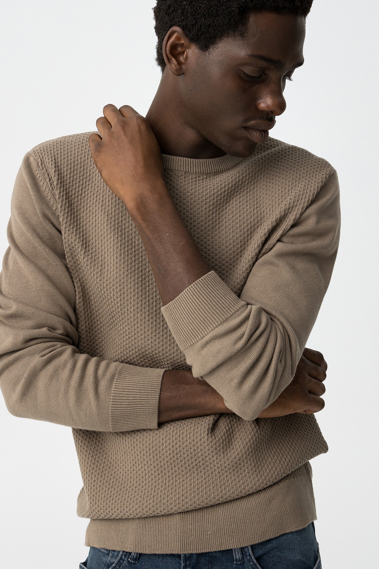 Textured Knit Sweater