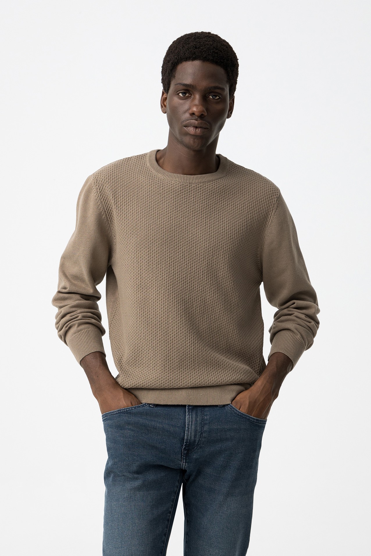 Textured Knit Sweater