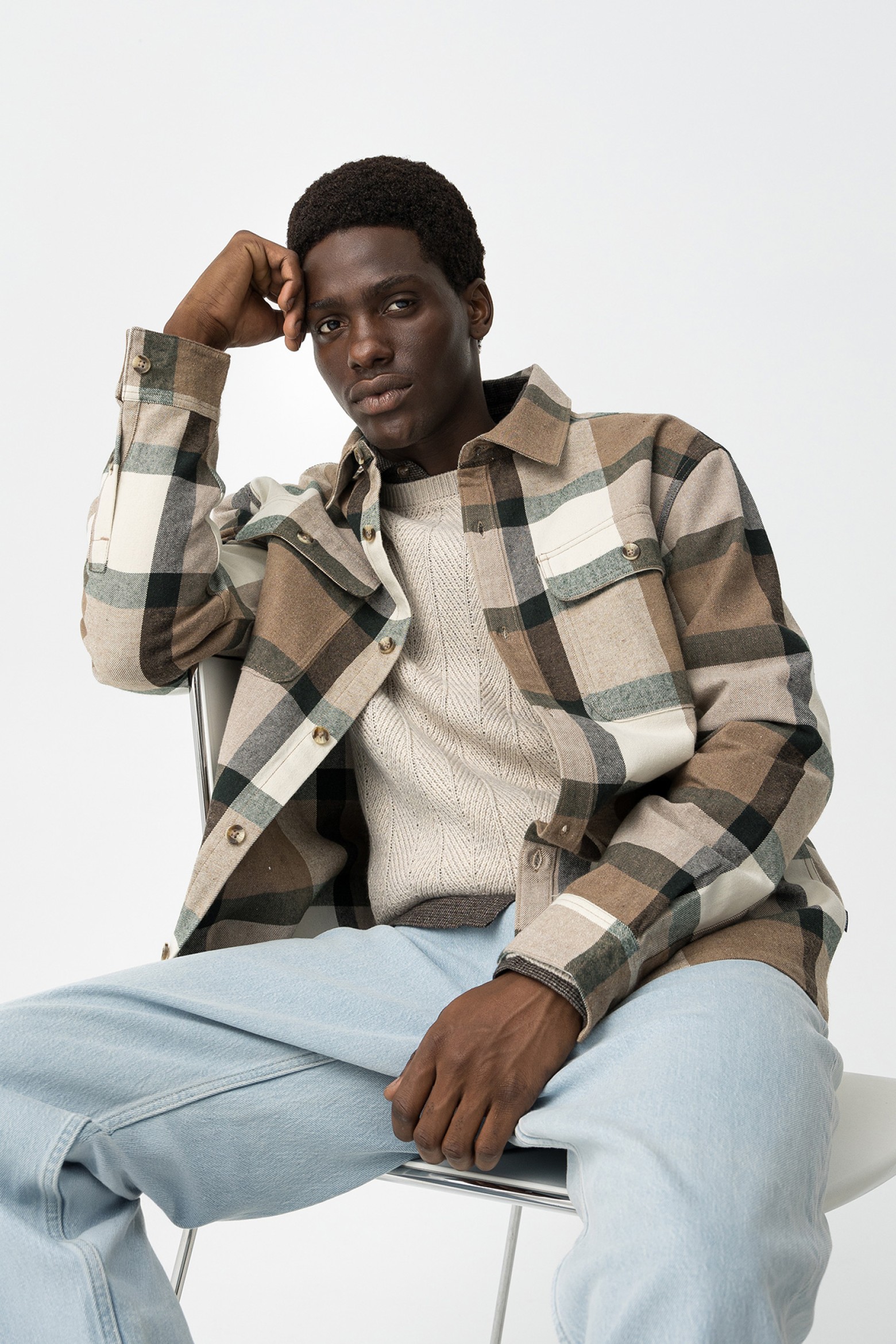 Camisa Xadrez Oversize