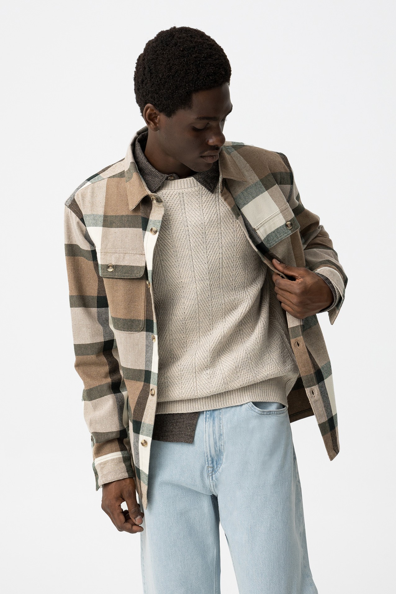 Camisa Xadrez Oversize