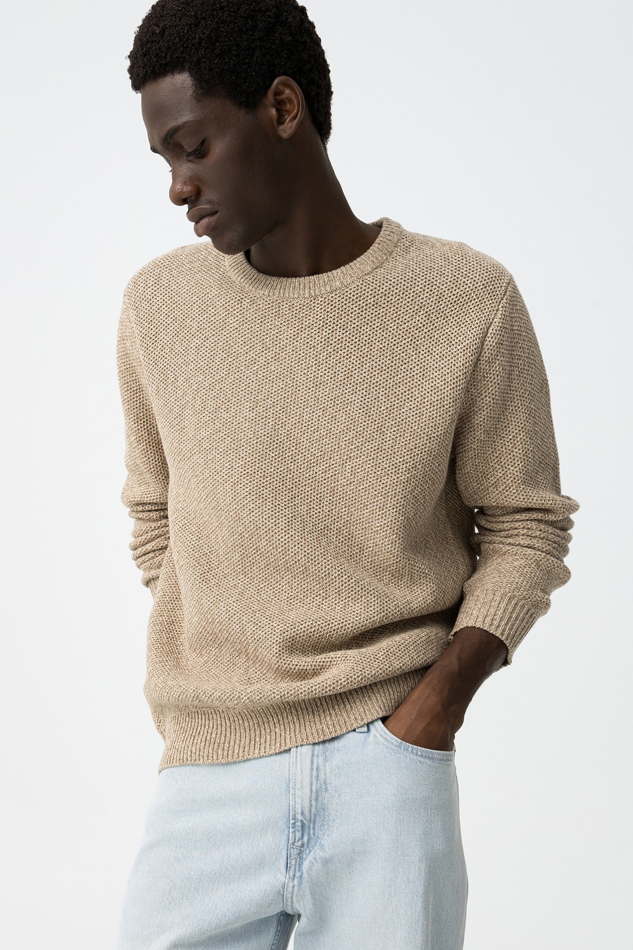 Beige Knit Sweater