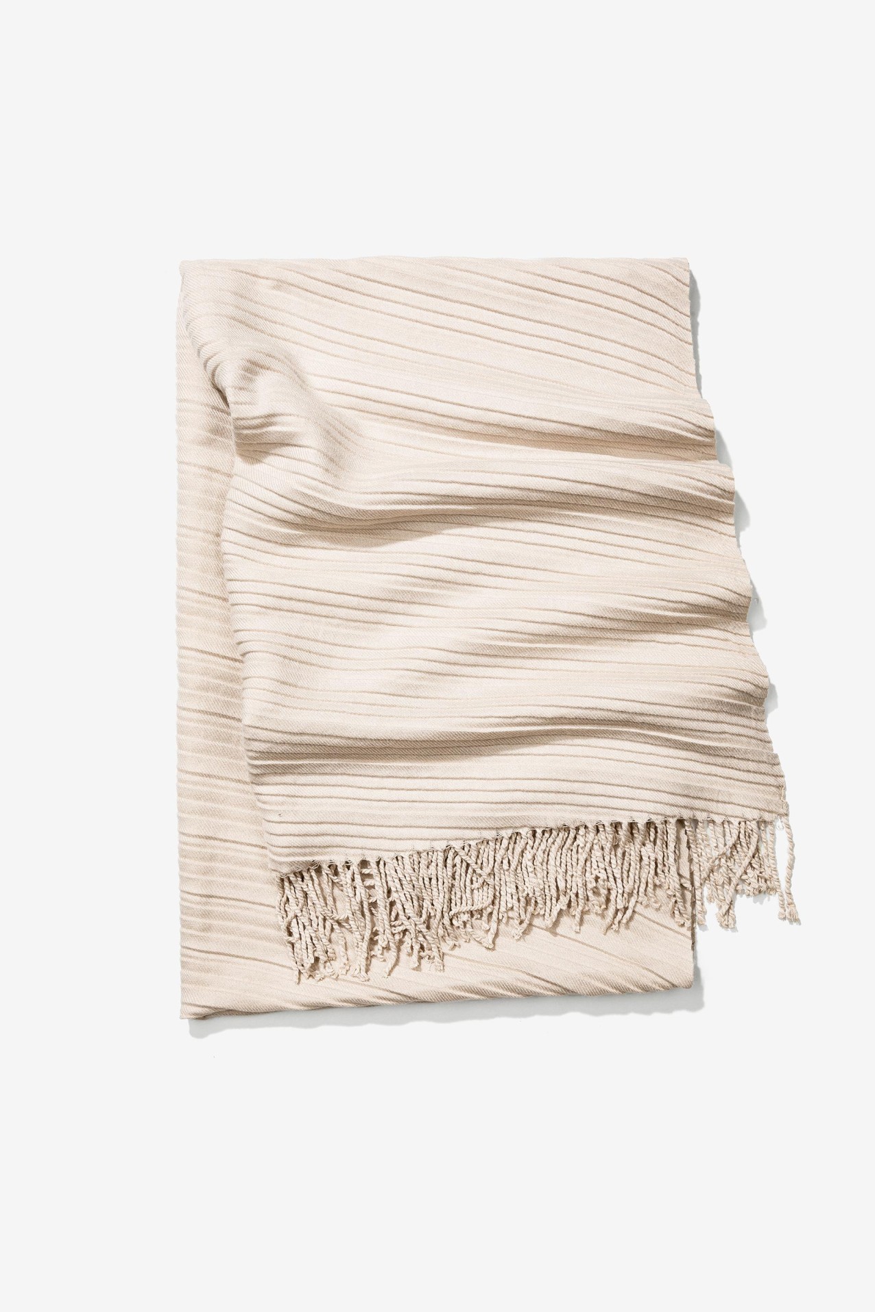 Soft-Touch Pleated Scarf