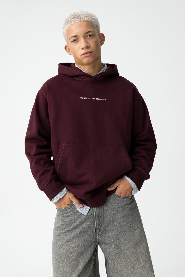 Hoodie Relaxed com Logo Bordado