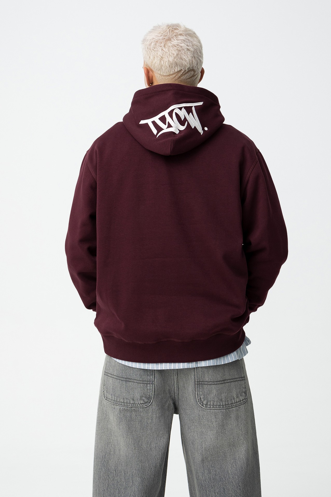Hoodie Relaxed com Logo Bordado