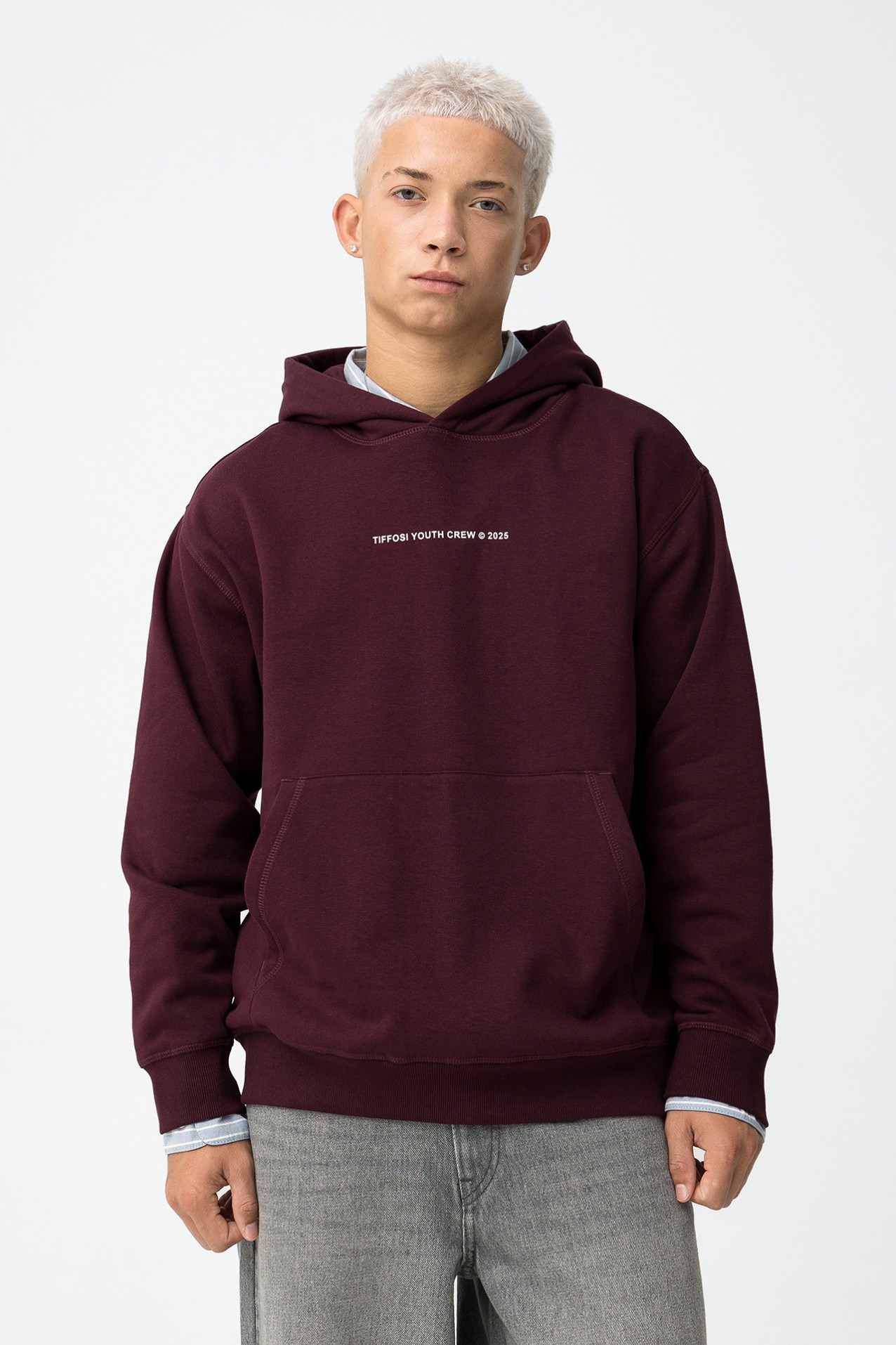 Hoodie Relaxed com Logo Bordado