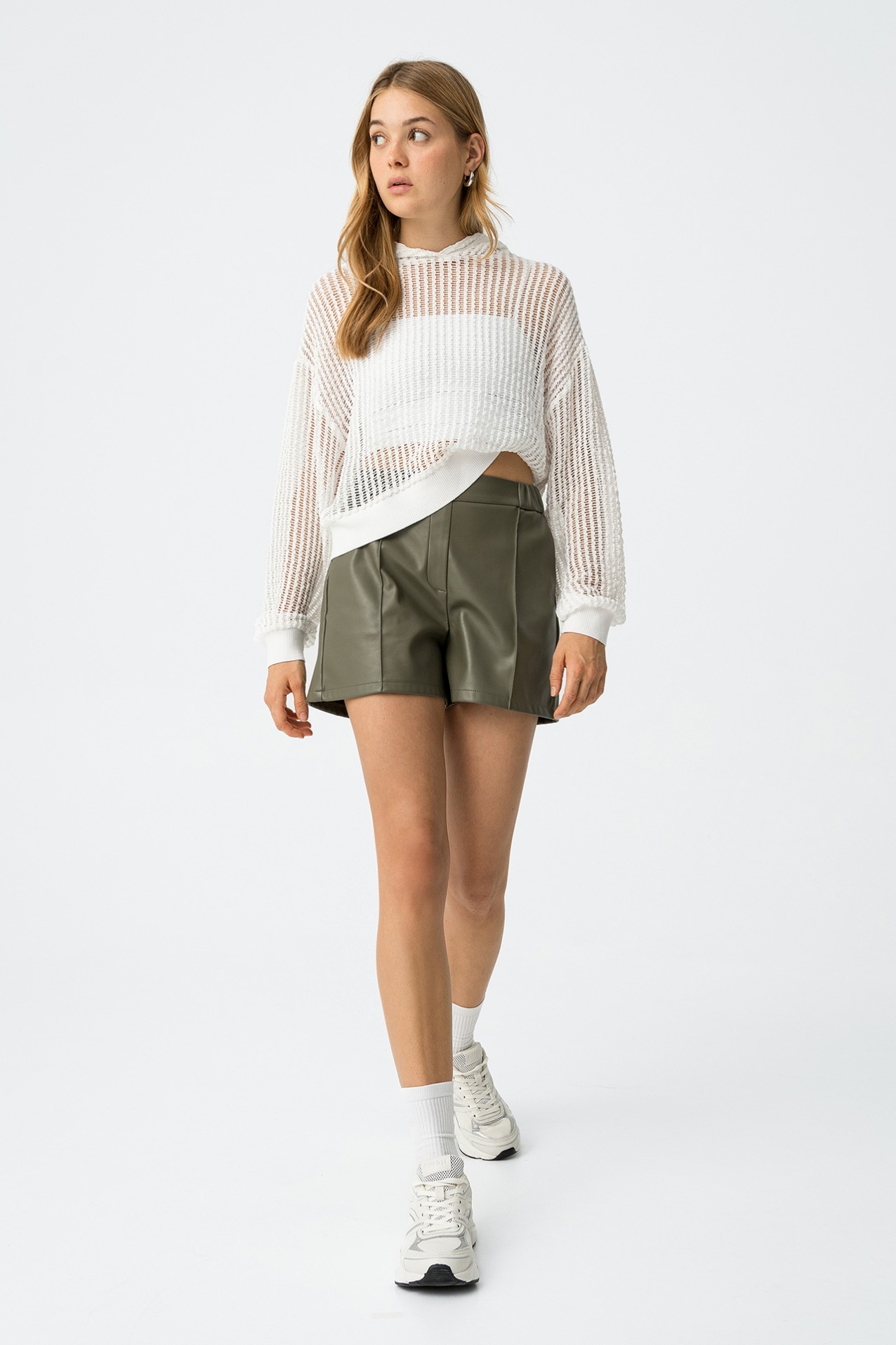 Faux Leather Shorts