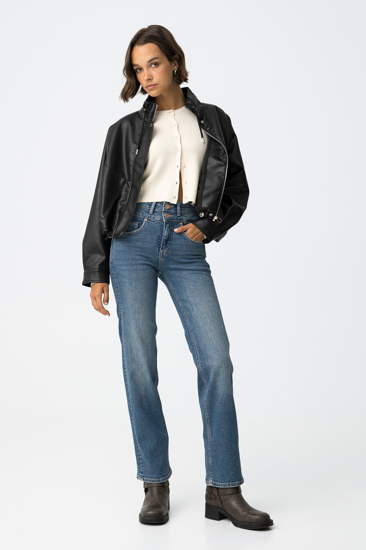 Double-Up Straight Fit Jeans