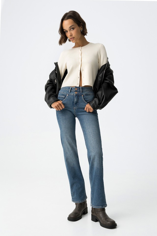 Double-Up Straight Fit Jeans