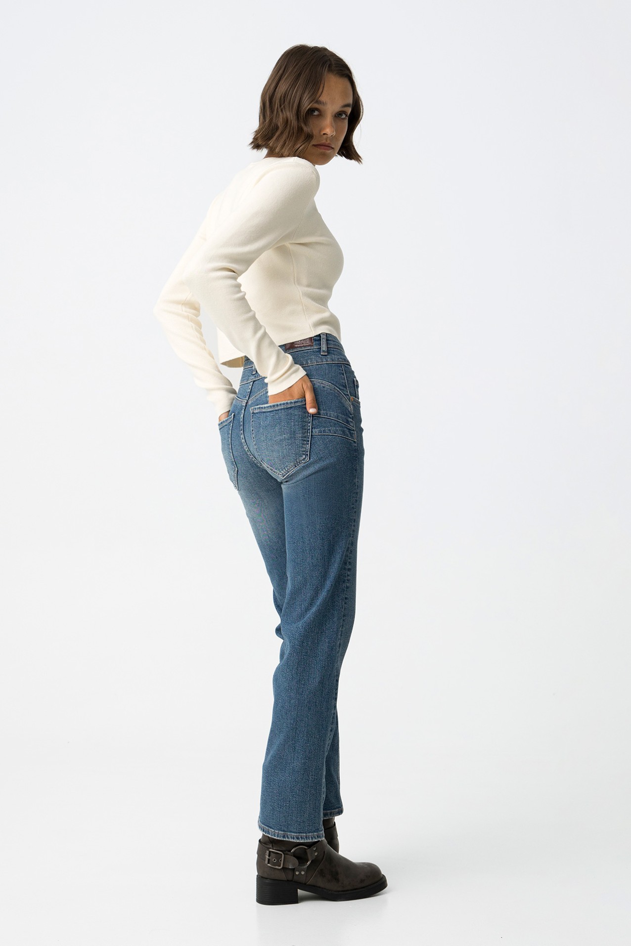 Double-Up Straight Fit Jeans