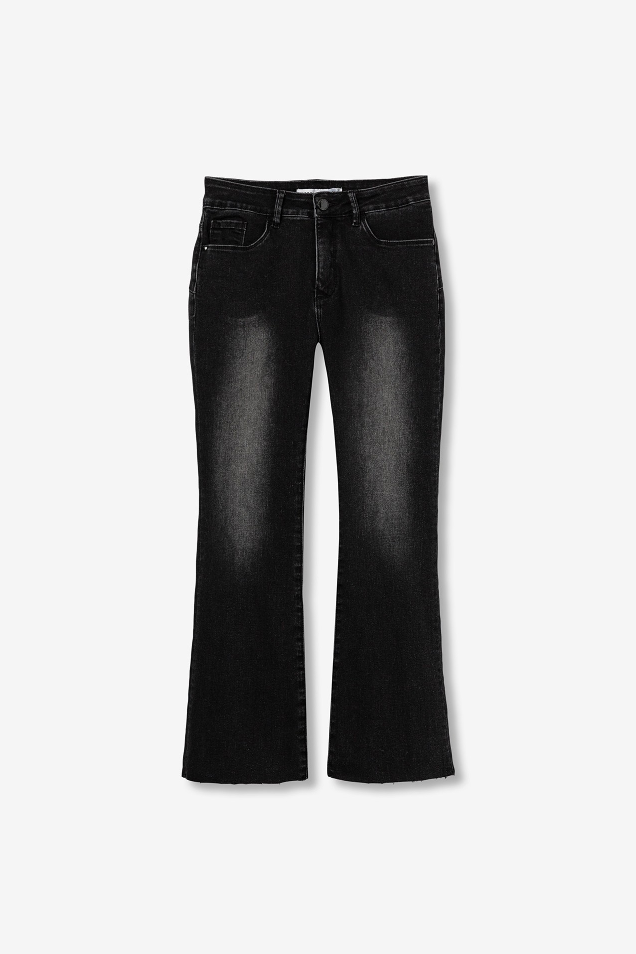 Push-Up Cropped Flare Jeans