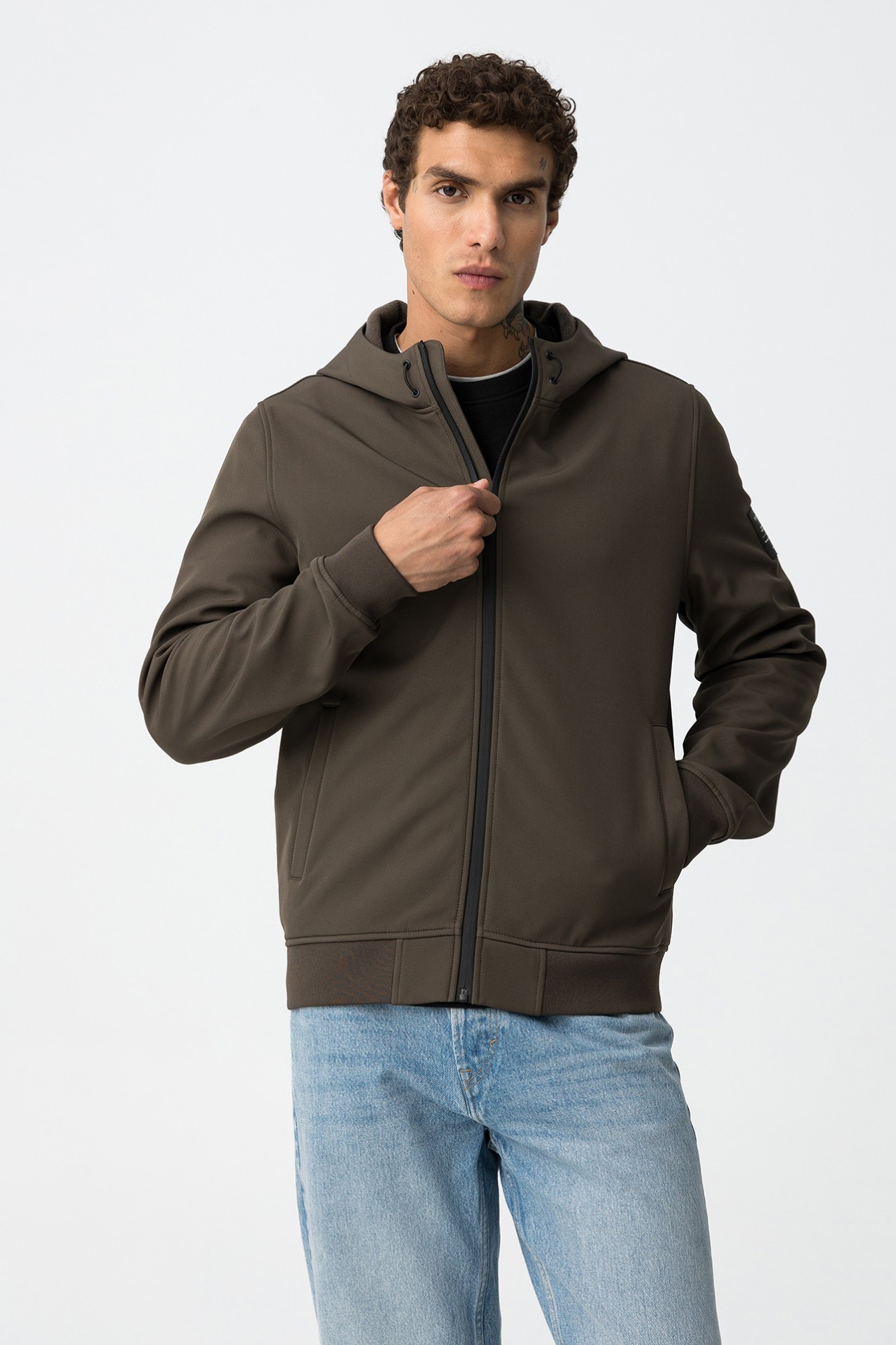 Casaco Regular com Patch