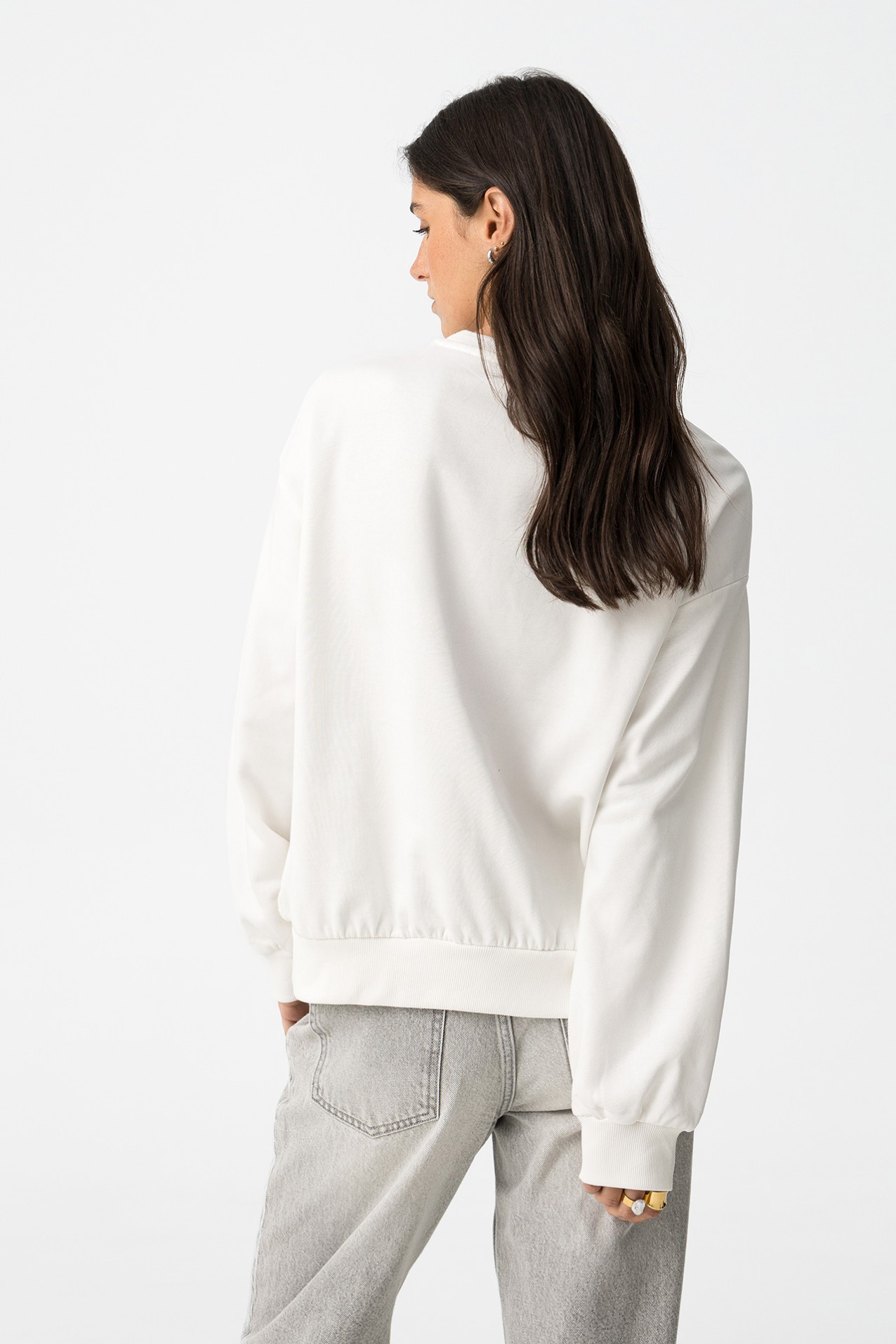 Side-Texture Sweatshirt