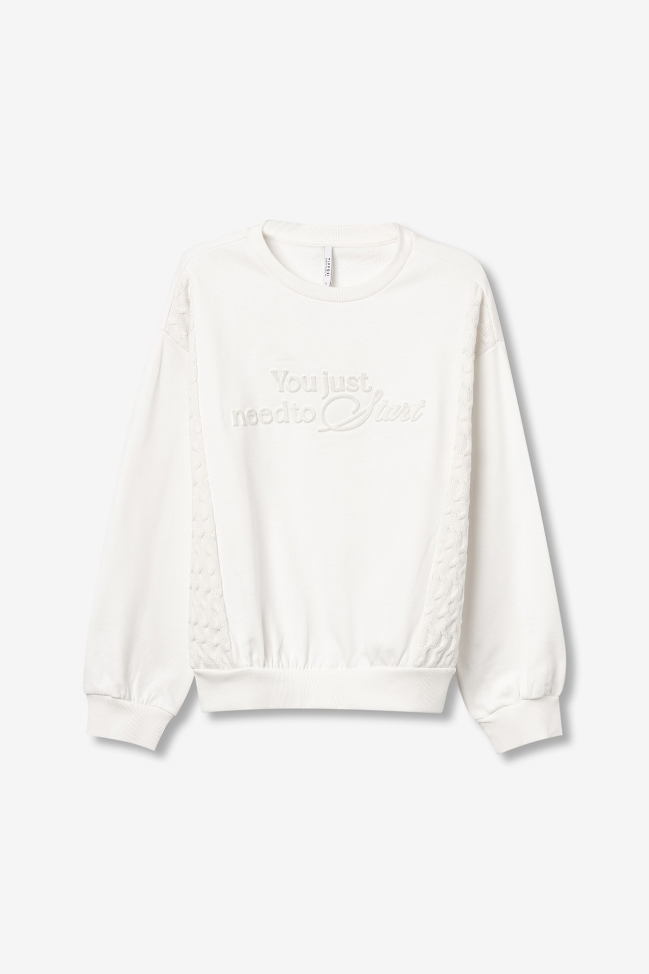 Side-Texture Sweatshirt