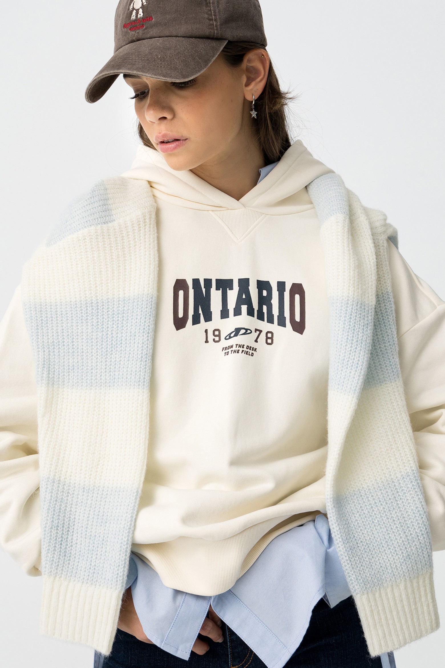 Printed Oversized Hoodie