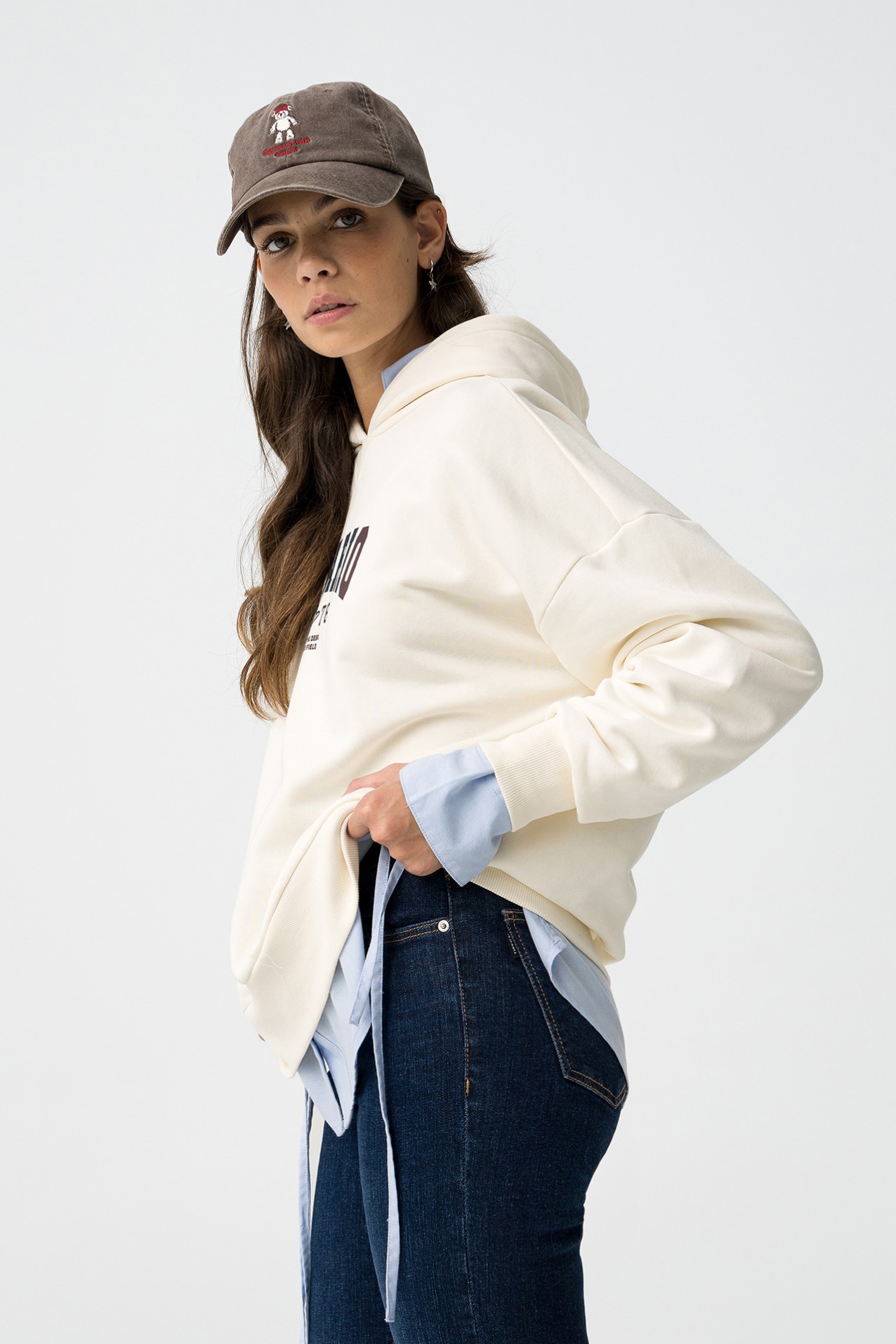 Printed Oversized Hoodie