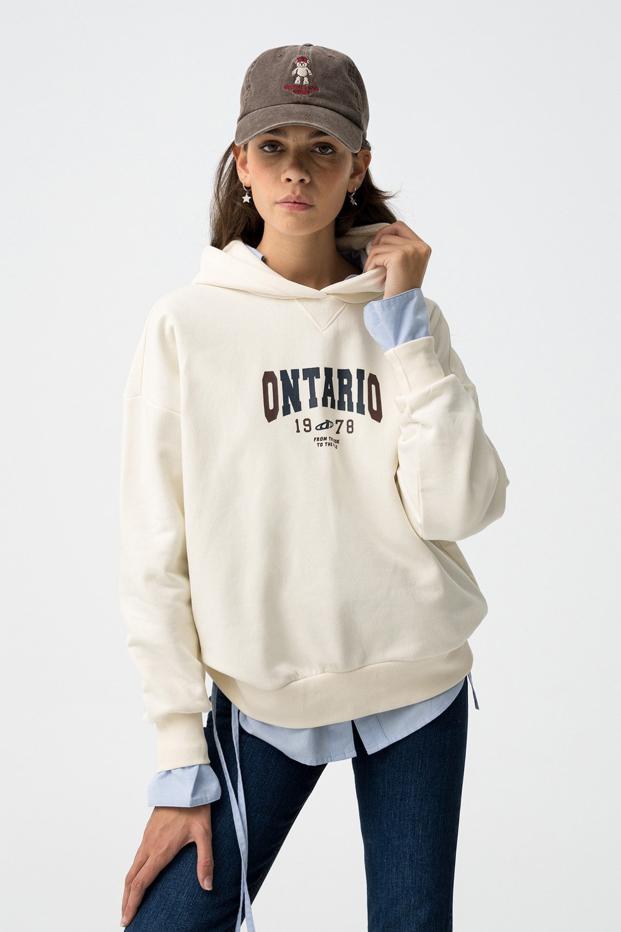 Printed Oversized Hoodie