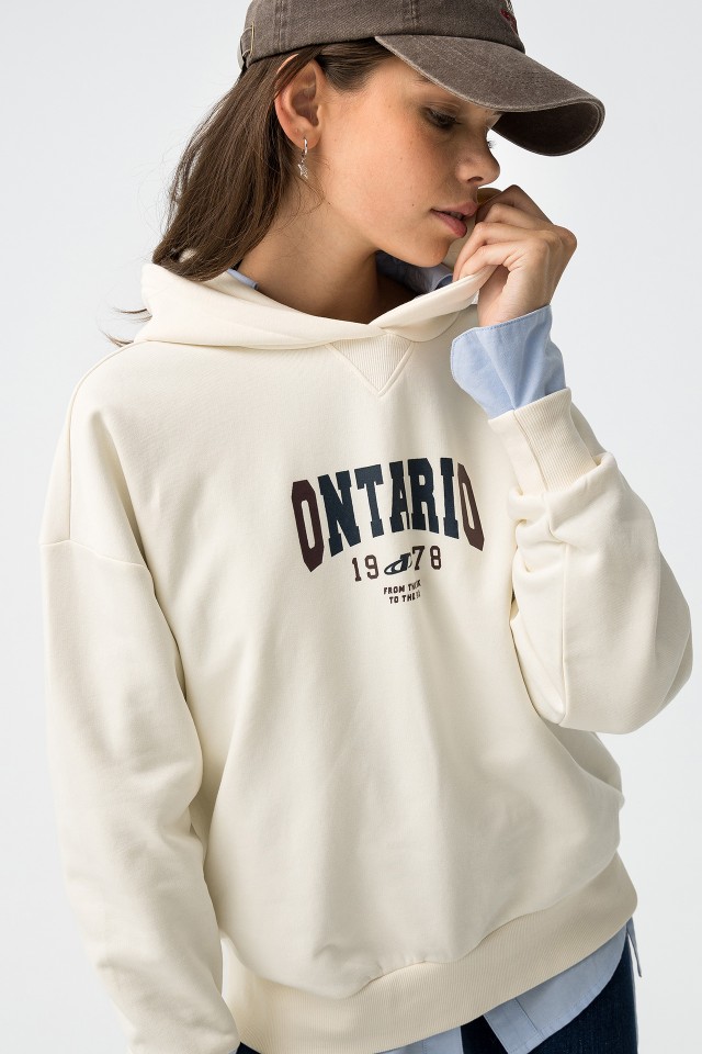 Printed Oversized Hoodie