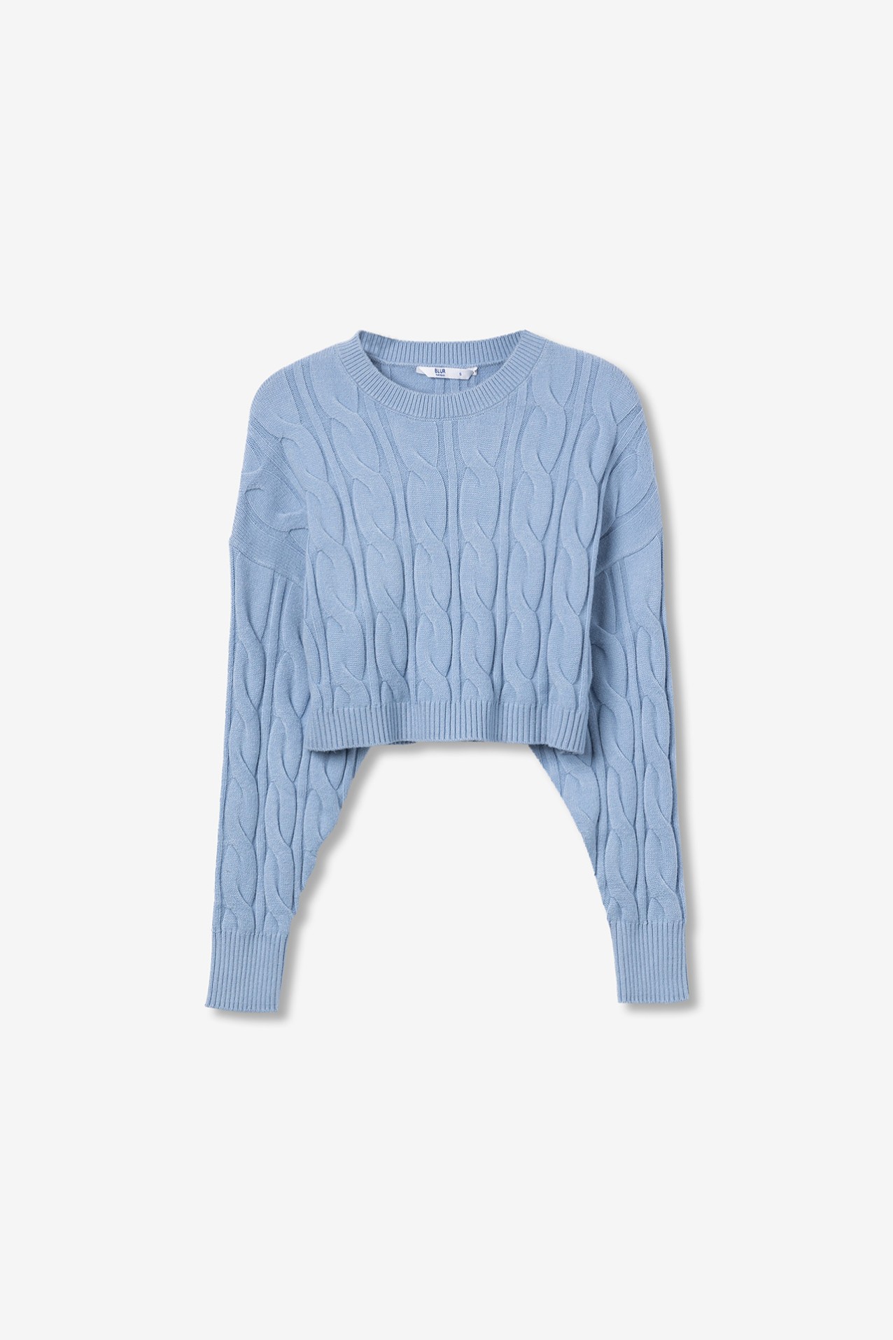 Blue Oversize Knit Sweater