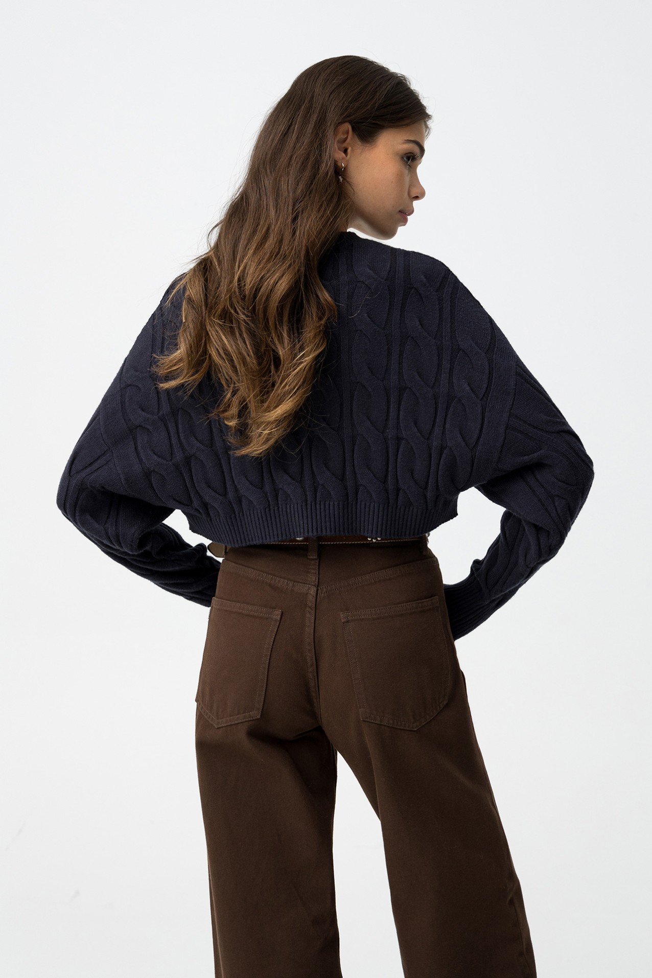 Camisola Oversize Azul-marinho