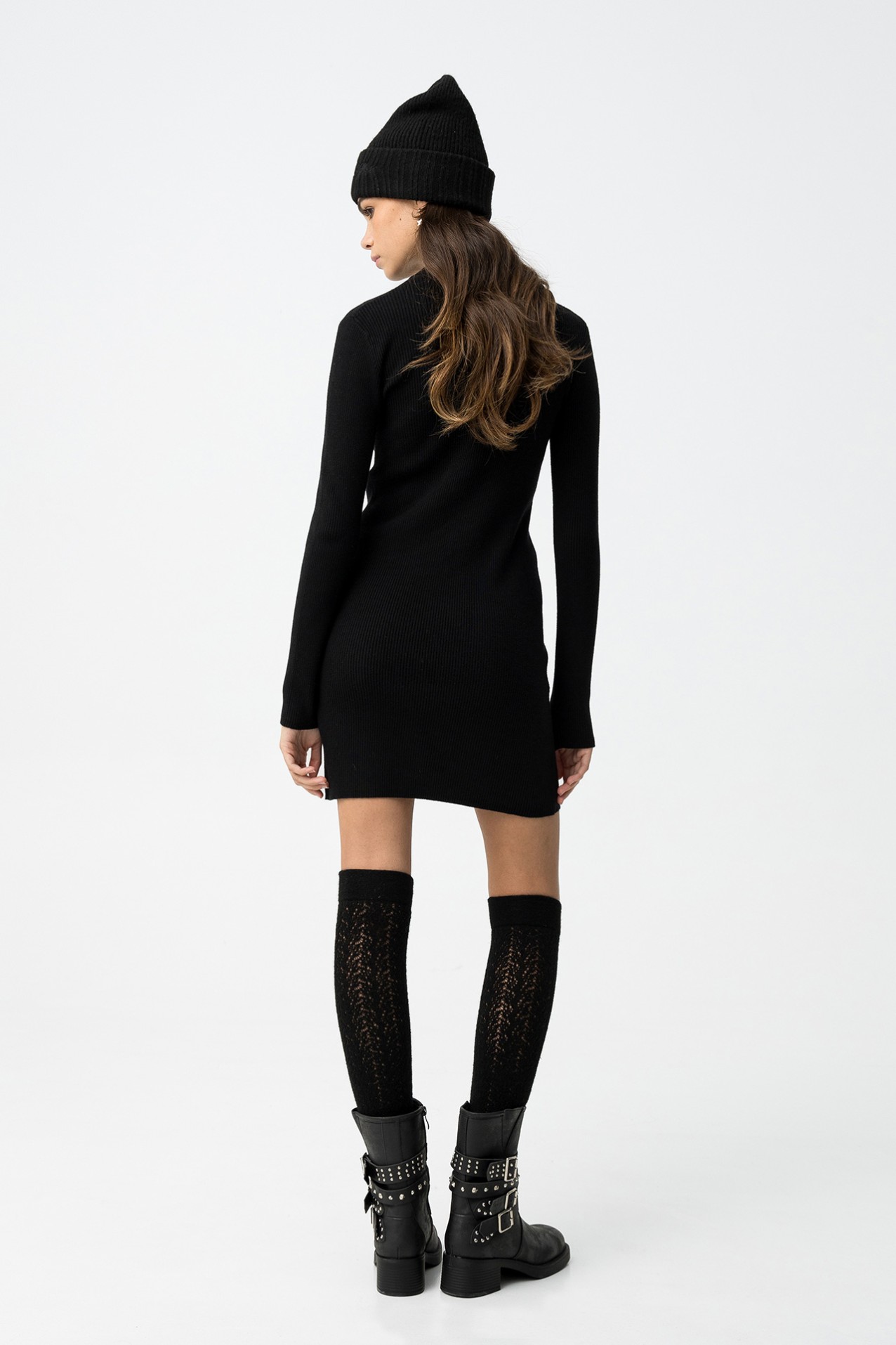 Vestido Canelado Super Slim Fit