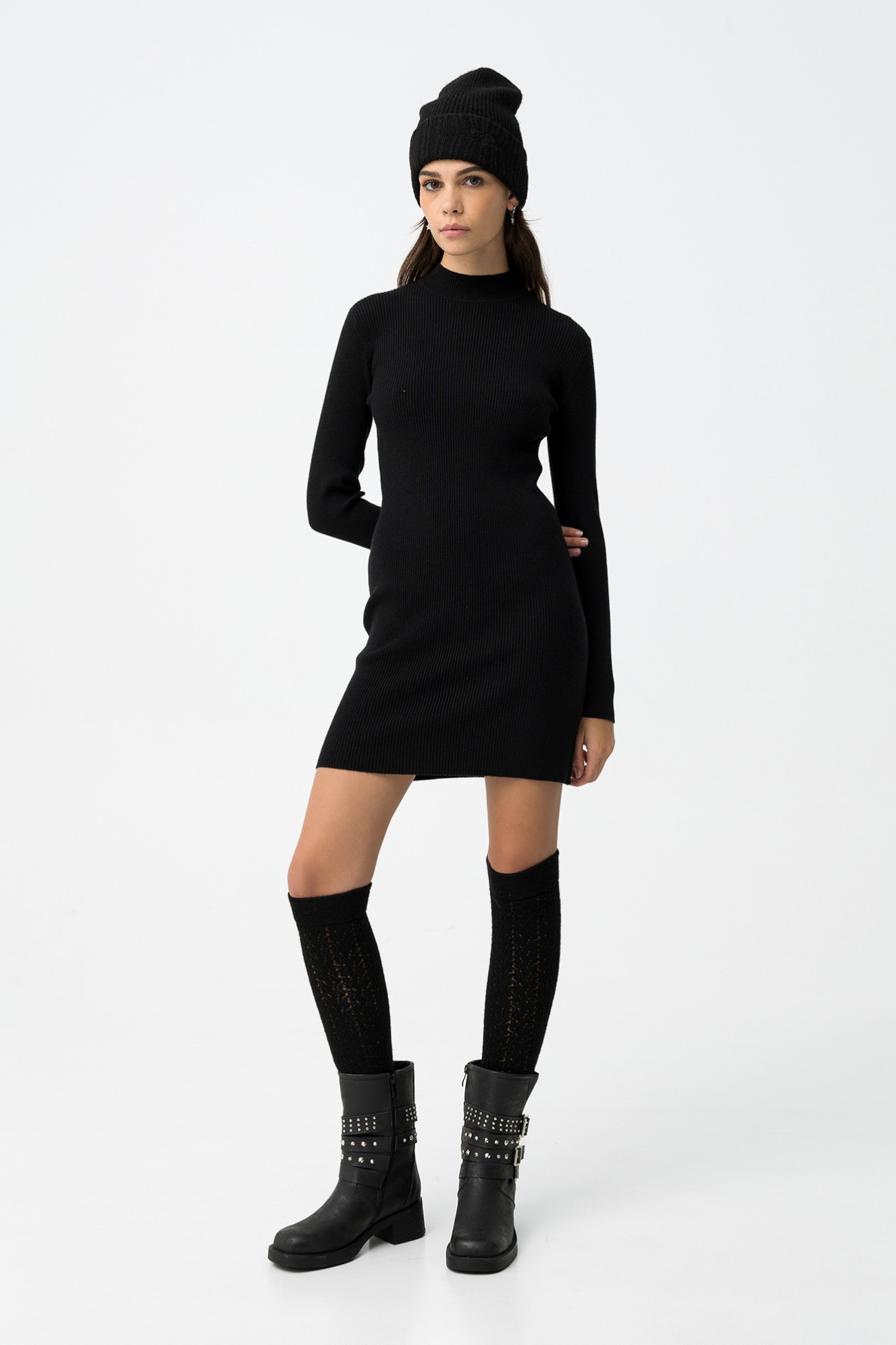 Vestido Canelado Super Slim Fit