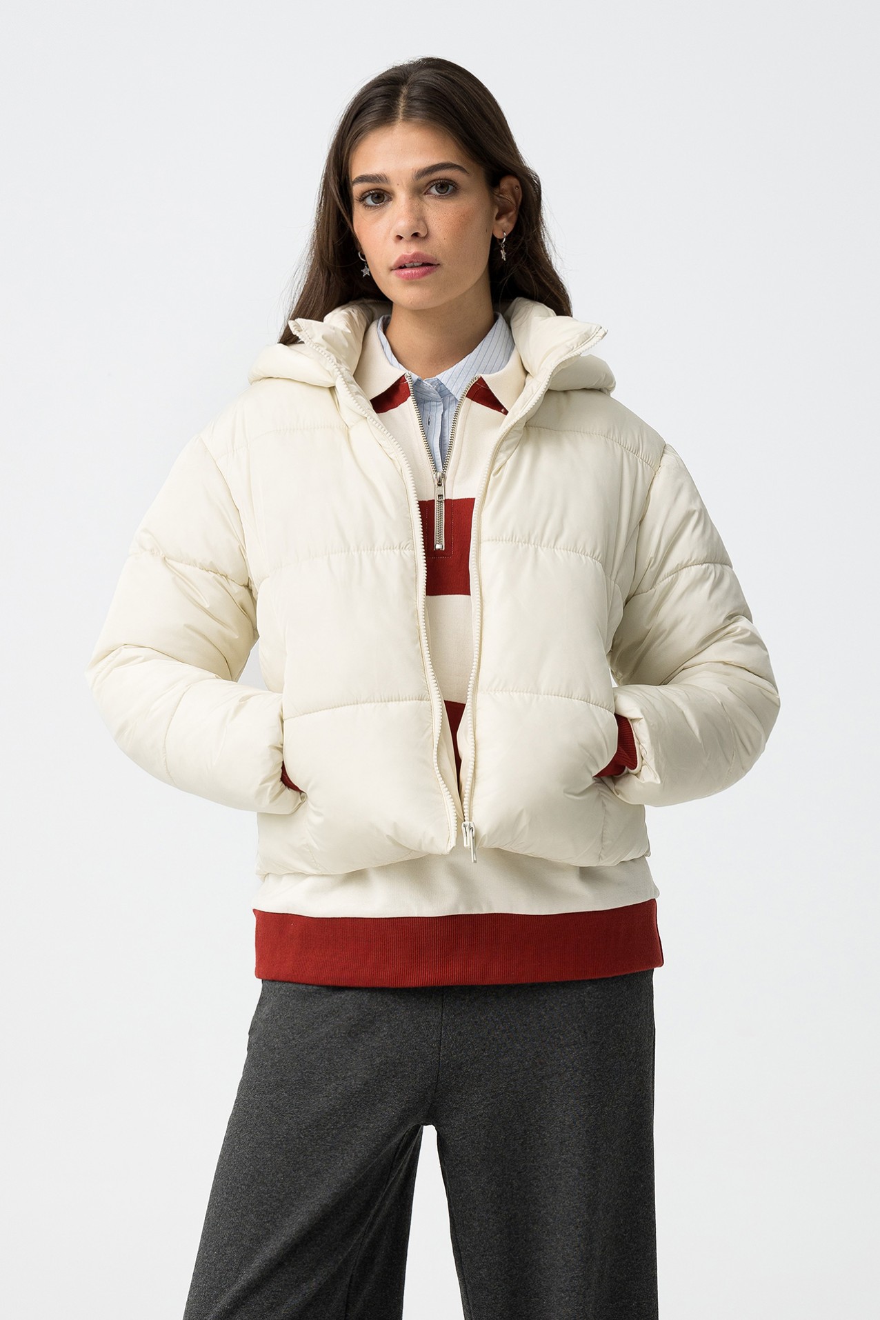 Quilted Jacket with Fleece Lining
